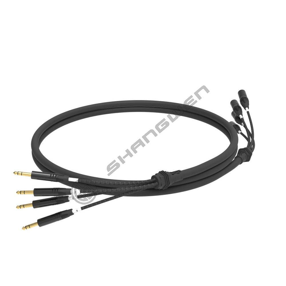 Multi channel Canon male head+audio cable 4, 6, 8, 12, 16 channels